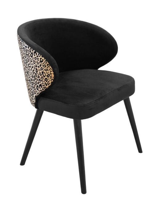 krzeslo tapicerowane krzeslo do jadalni krzeslo do salonu krzeslo drewniane czarne design polski producent krzeslo do restauracji kr 13 510x662 1