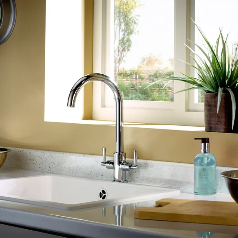 NTN104 30625 Deva Newton kitchen mixer faucet tap Chrom at irishbath 768x768