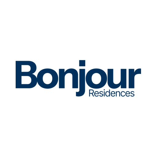 Bonjour Residences NEW logo square 512 blue on white